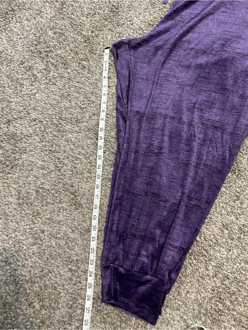 Livi Active for Lane Bryant Purple Velour Jogger Track Pants 22/24 - Picture 7 of 7